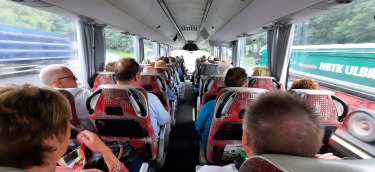 Mit modernen Reisebussen geht es ins Münsterland.